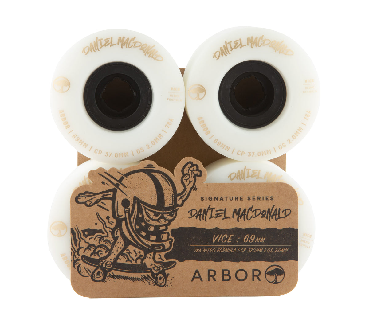 Arbor Vice Daniel Macdonald 69Mm Longboard Roues 2