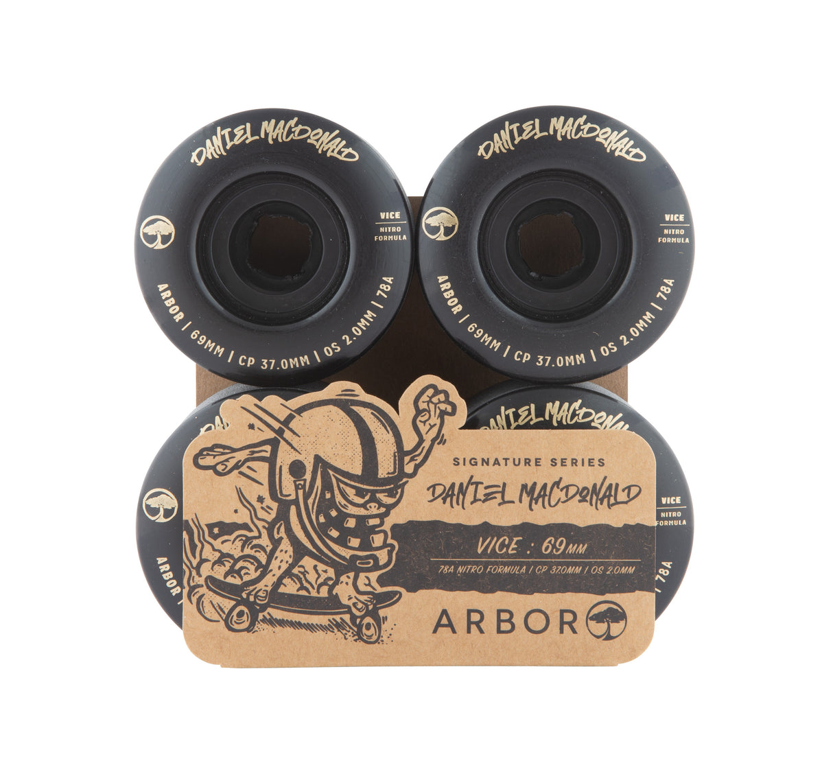 Arbor Vice Daniel Macdonald 69Mm Longboard Roues