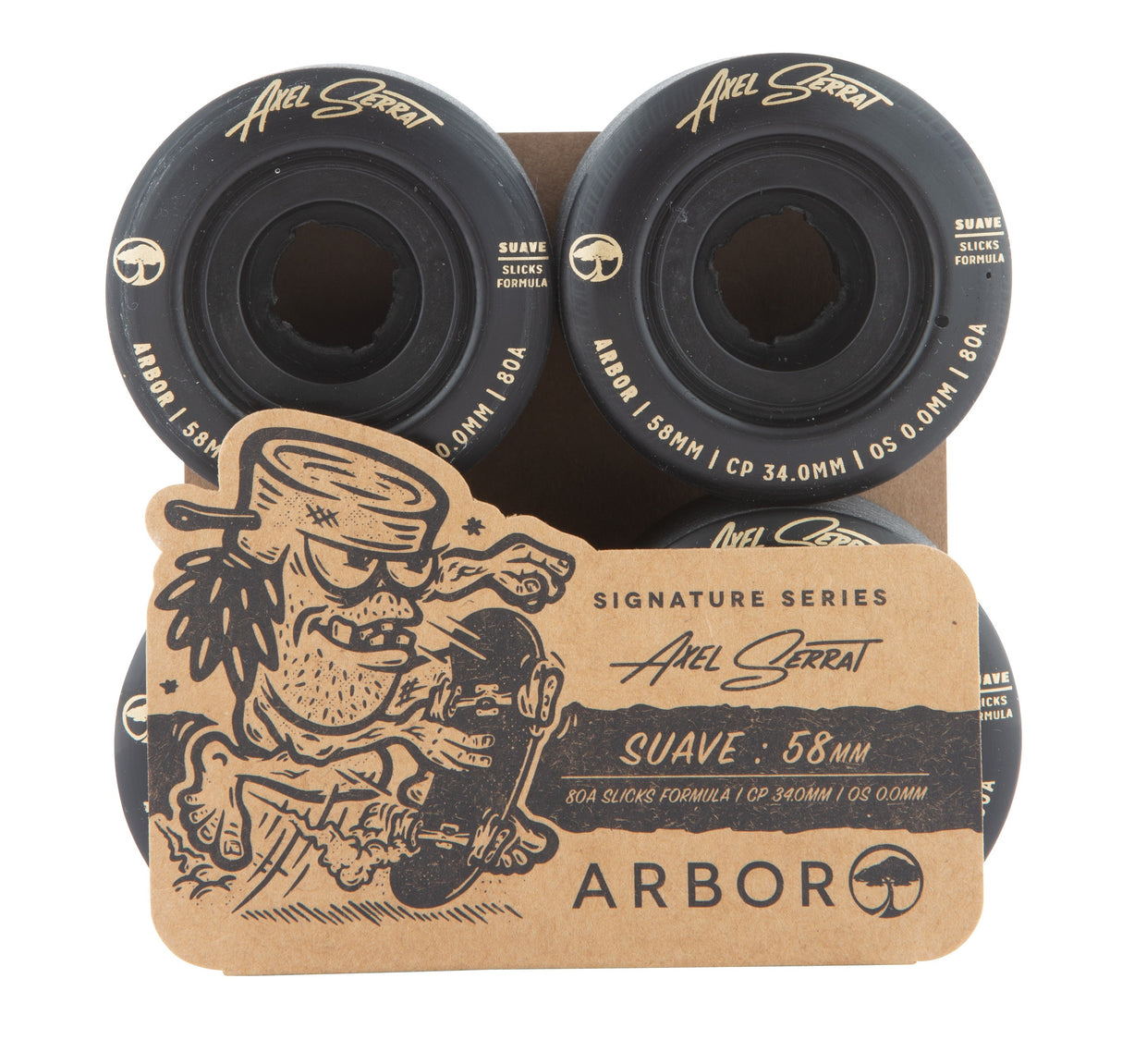 Arbor Suave Axel Serrat 58Mm Longboard Roues 2