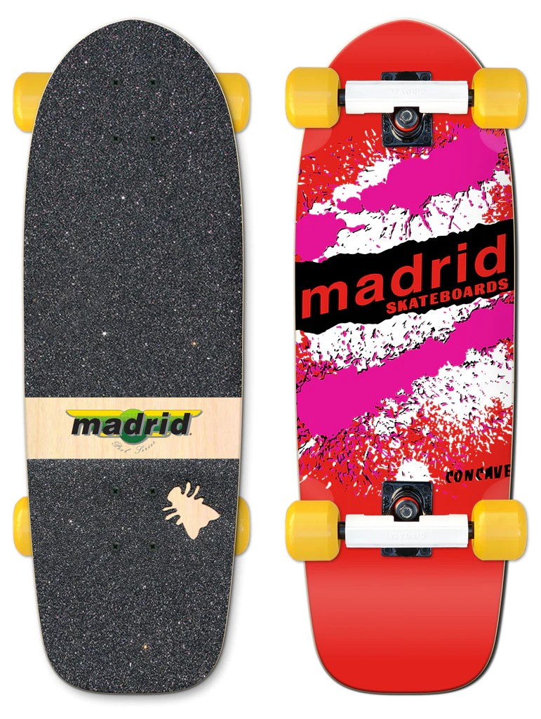 Madrid Marty Explosion Red - Old School Skateboard Complete