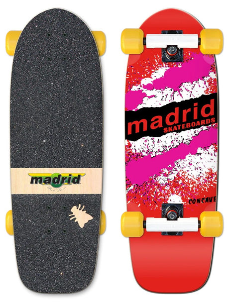 Madrid Marty Explosion Red - Old School Skateboard Complete