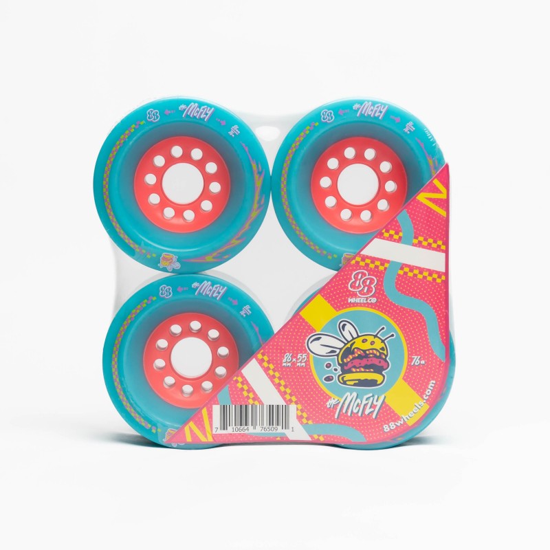 88 Wheels Mcfly 86Mm 76A Longboard Roues