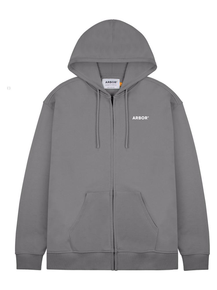 Sweat zippé à capuche Arbor Mountain Craft Light Grey
