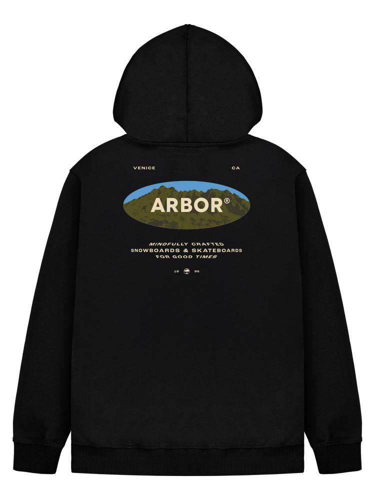 Sweat zippé à capuche Arbor Mountain Craft Black