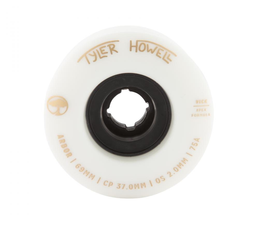 Roues de longboard Arbor 69 mm Vice Tyler Howell 75A White