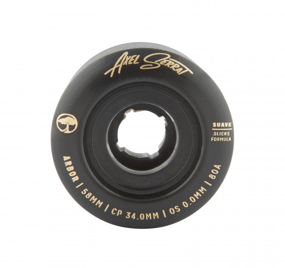Roues de longboard Arbor 58 mm Suave Axel Serrat 80A Black