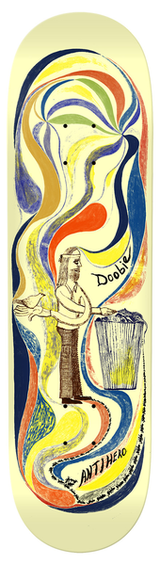 Planche de skateboard Antihero Expressions Doobie Cream 8,75"