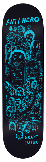 Planche de skateboard Antihero Expressions Dbx Grant Blk 8,38"