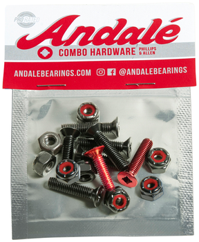 Andale Visserie (Jeu De 8) Combo Phillips Allen 0.875 Red