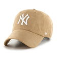 Casquette 47 Brand MLB New York Yankees Ballpark Suede Clean Up Khaki