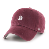 Casquette 47 Brand MLB Los Angeles Dodgers Base Runner Clean U DK Maroon