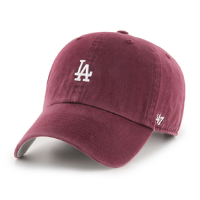 Casquette 47 Brand MLB Los Angeles Dodgers Base Runner Clean U DK Maroon