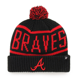 Bonnet 47 Brand MLB Atlanta Braves Calgary Cuff Knit Black