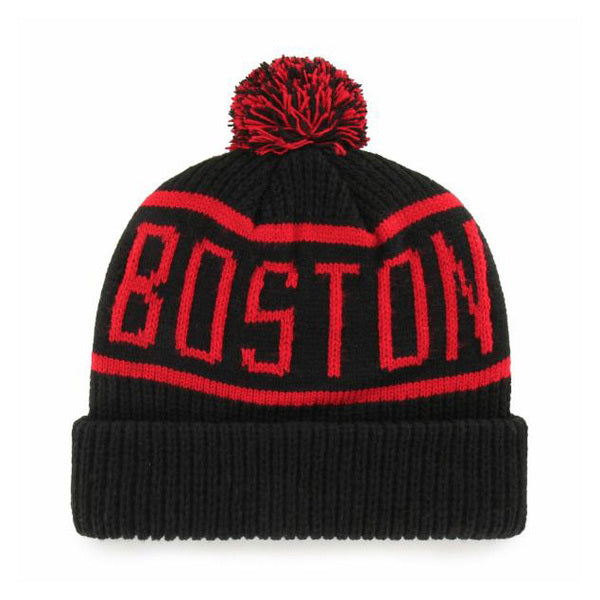 Bonnet 47 Brand MLB Boston Res Sox Calgary Cuff Knit Black