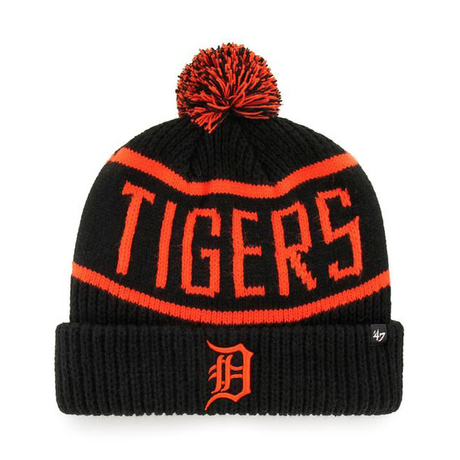 Bonnet 47 Brand MLB Detroit Tigers Calgary Cuff Knit Black