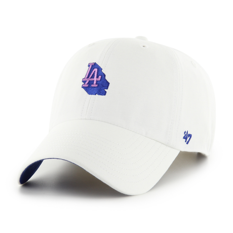 Casquette 47 Brand MLB Los Angeles Dodgers Chop Shop Clean Up White