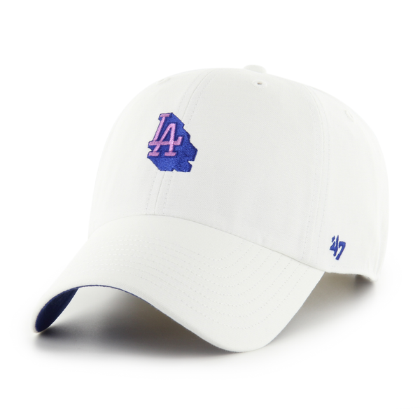 Casquette 47 Brand MLB Los Angeles Dodgers Chop Shop Clean Up White