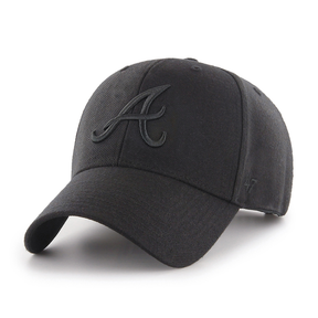Casquette snapback 47 Brand MLB Atlanta Braves MVP Black2
