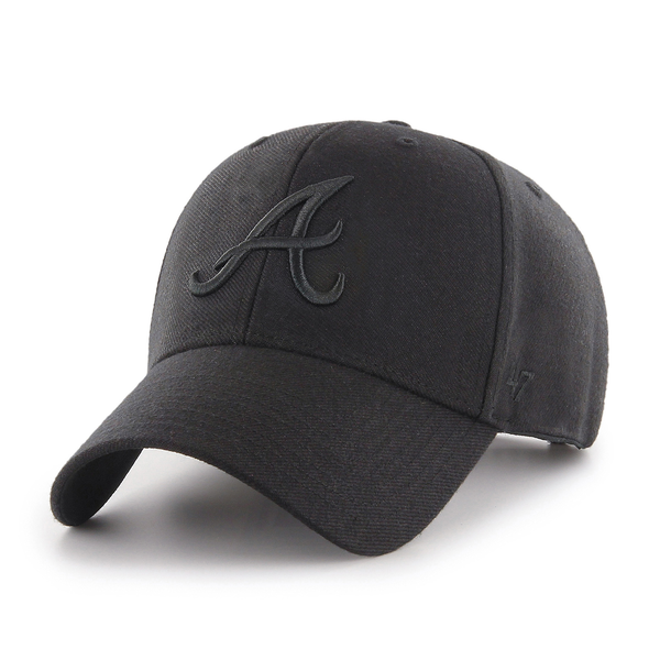 Casquette snapback 47 Brand MLB Atlanta Braves MVP Black2