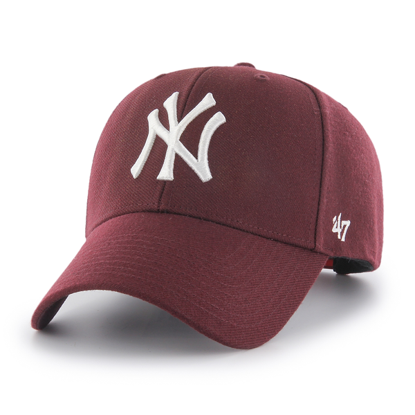 Casquette snapback 47 Brand MLB New York Yankees MVP Dark Maroon