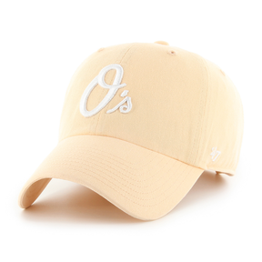 Casquette 47 Brand MLB Baltimore Orioles Cleanup Wno Loop Label Apricot
