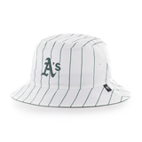 Casquette 47 Brand Bucket MLB Oakland Athletics Pinstriped Dark Green