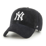Casquette 47 Brand MLB New York Yankees Thick Cord Clean Up Black