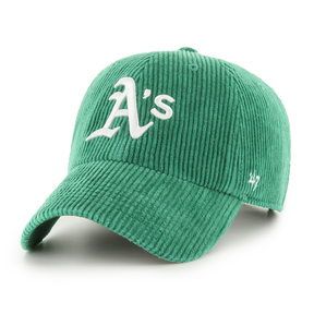 Casquette 47 Brand MLB Oakland Athletics Wide Cord Clean Up Kelly