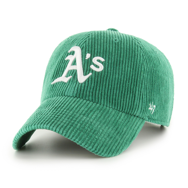 Casquette 47 Brand MLB Oakland Athletics Wide Cord Clean Up Kelly