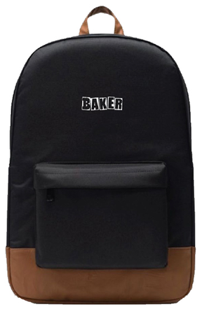 Baker Bag Brand Logo Blk Brown Backpack