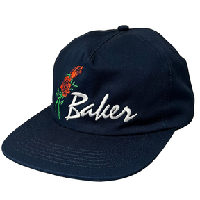 Baker Cap Roses Navy Snapback