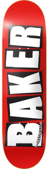 Baker Deck Brand Logo White
