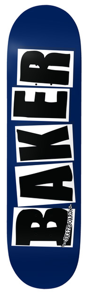 Planche de skateboard Baker Brand Logo Navy 8,25"