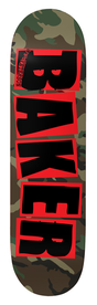 Planche de skateboard Baker Brand Logo Pro Camo Tyson Peterson 8,25"