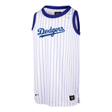 Tee-shirt 47 Brand Tank MLB Los Angeles Dodgers Pinstriped Grafton Whitewash