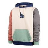 Sweat à capuche 47 Brand MLB Los Angeles Dodgers Color Block Dunloe Bone