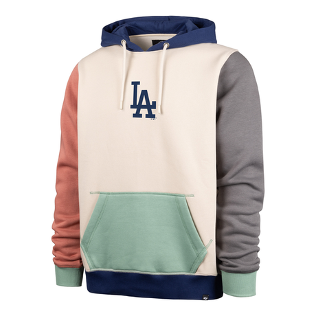 Sweat à capuche 47 Brand MLB Los Angeles Dodgers Color Block Dunloe Bone