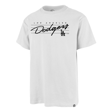 Tee-shirt 47 Brand MLB Los Angeles Dodger Downburst Echo White Wash