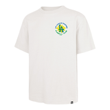 Tee-shirt 47 Brand MLB Losangeles Dodgers Eartbound Bake Founda Sdstone