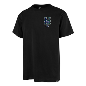 Tee-shirt 47 Brand MLB New York Mets Windowpane Backer Echo Black