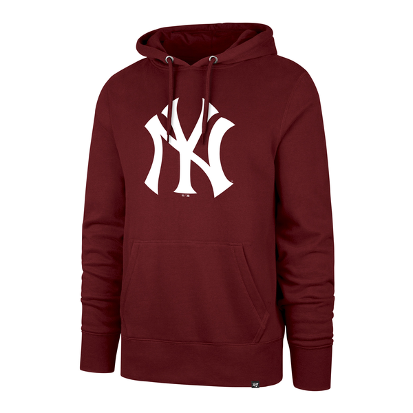 Sweat à capuche 47 Brand MLB New York Yankees Imprint Burnside Razor Red