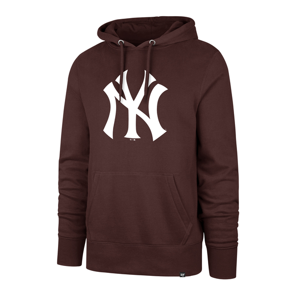 Sweat à capuche 47 Brand MLB New York Yankees Imprint Burnside Dkmaroon