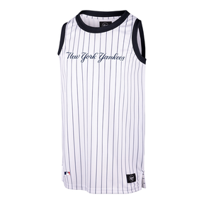 Tee-shirt 47 Brand Tank MLB New York Yankees Pinstriped Grafton White Wash