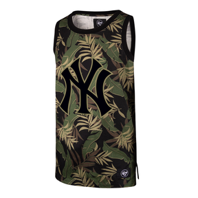 Tee-shirt 47 Brand Tank MLB New York Yankees Tropicamo Cruiser Brown