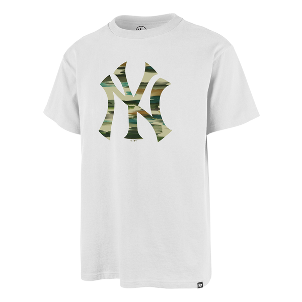 Tee-shirt 47 Brand MLB New York Yankees Echo White Wash