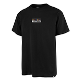 Tee-shirt 47 Brand MLB New York Yankees Split Logo Backer Echo Jet Black
