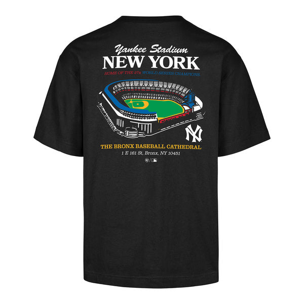 Tee-shirt 47 Brand MLB Newyork Yankees Vintage Stadium Foundation Black