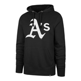 Sweat à capuche 47 Brand MLB Oakland Athletics Imprint Backer Burn Jet Black