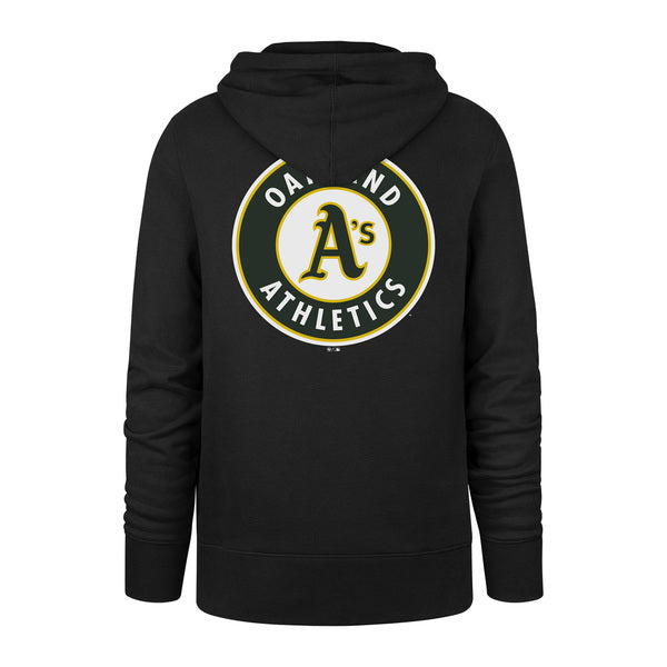 Sweat à capuche 47 Brand MLB Oakland Athletics Imprint Backer Burn Jet Black