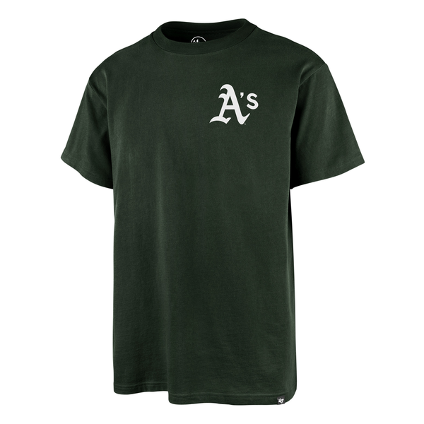 Tee-shirt 47 Brand MLB Oakland Athletics Backer Echo Dark Green